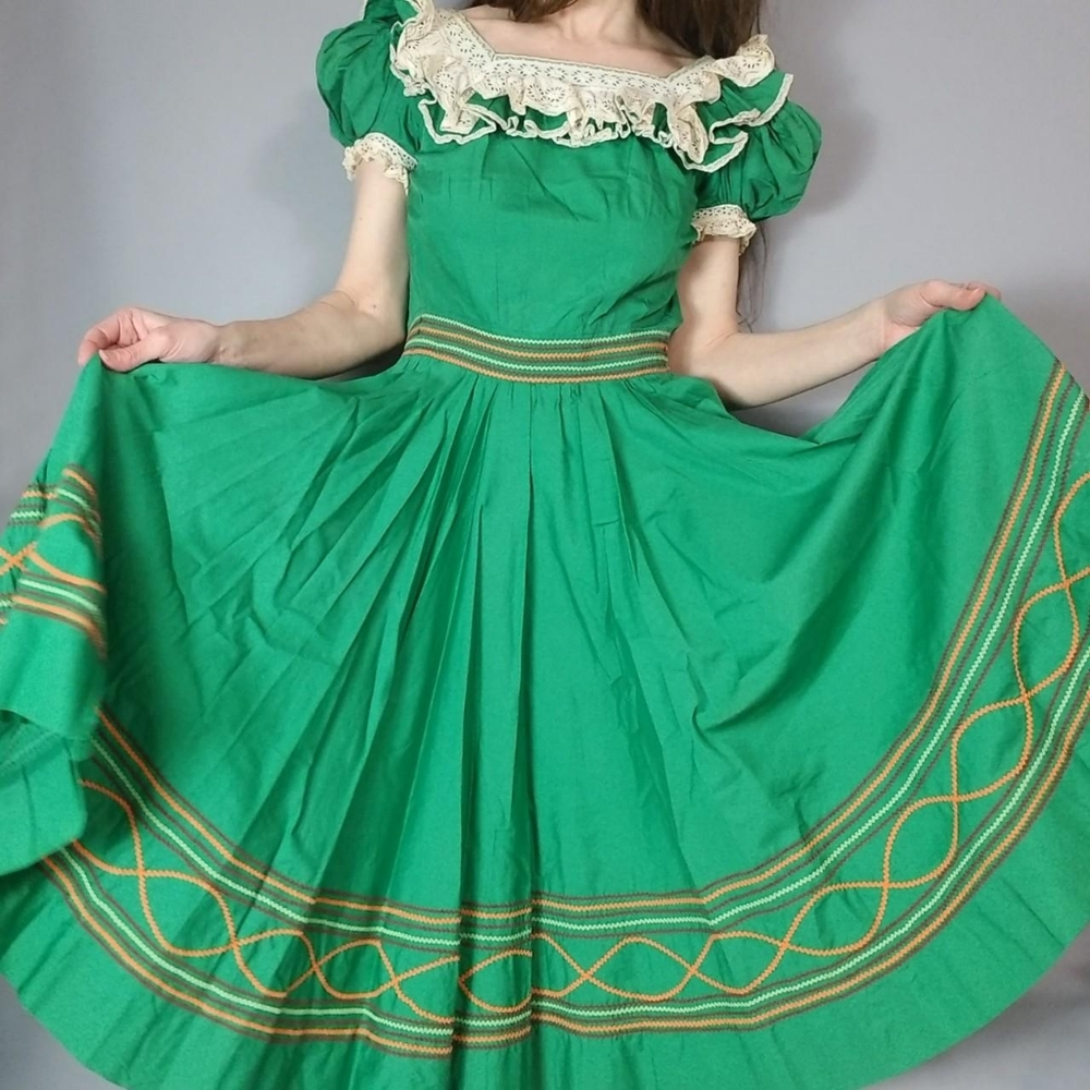🎈Sale! Vintage 30s 40s Dress Puff Sleeve xxs xs
